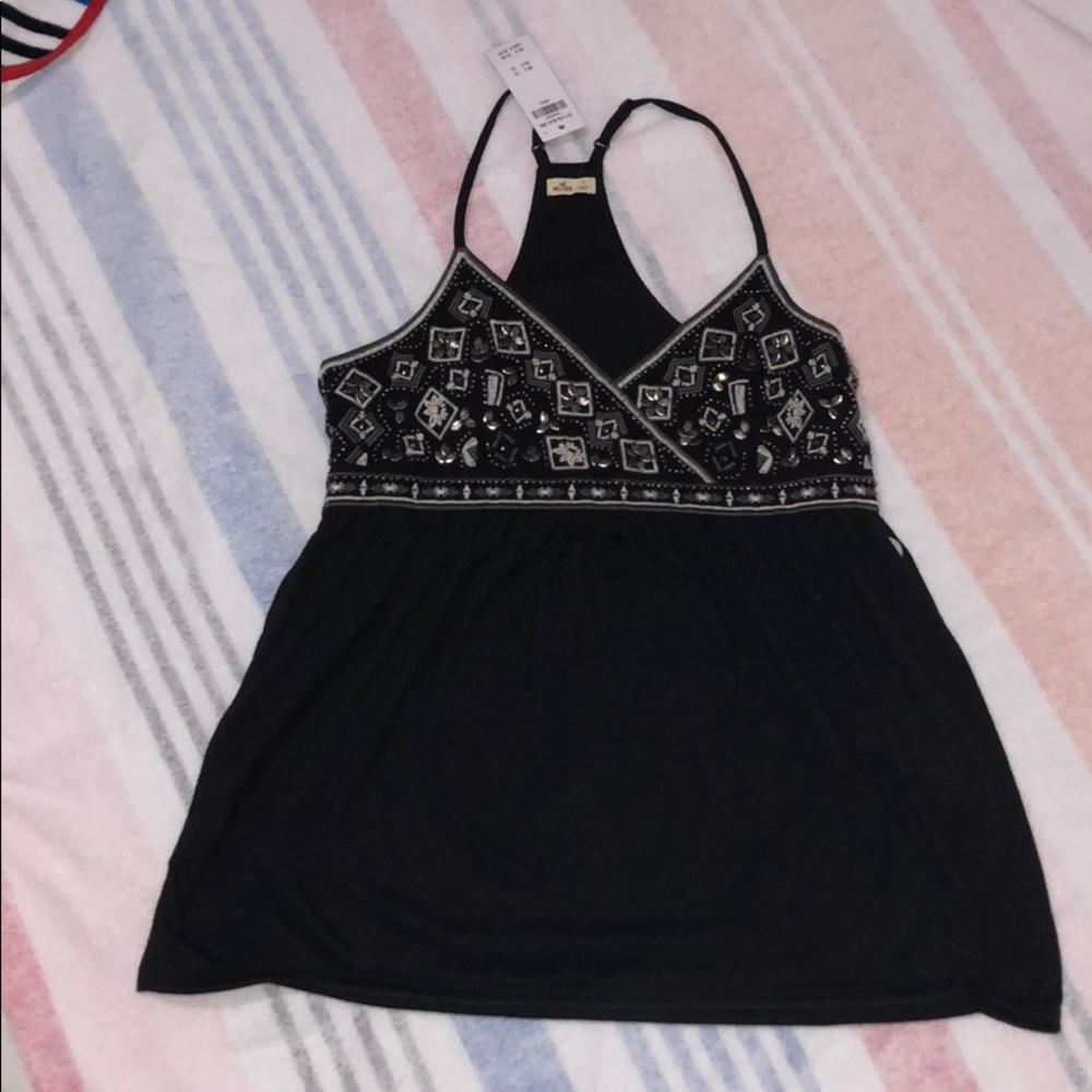 Hollister Beaded Racerback tank top!
